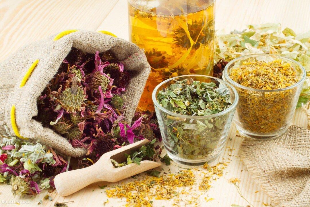 Medicinal herbs for the folk therapy of psoriasis on the elbows